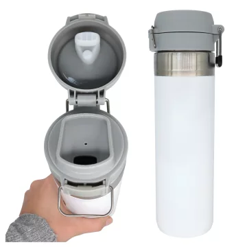 Stolní ventilátor stojící ventilátor malé oběhové čerpadlo s klipem bezdrátové ruční 500mAh USB-C Alogy White