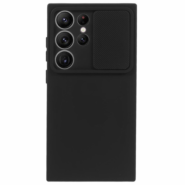 Case for Samsung Galaxy S24 Ultra armored housing protection camera cover Slide Camshield Case Alogy black