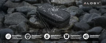 Ochranné pouzdro na notebook, MacBook Air Pro 13,3" Alogy Hard Foam Bag pro 13-14" notebooky černé