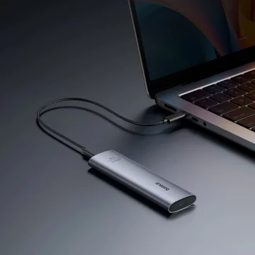 Baseus FlyJoy M.2 NVMe 10 Gb/s SSD Enclosure – szara obudowa do 8 TB