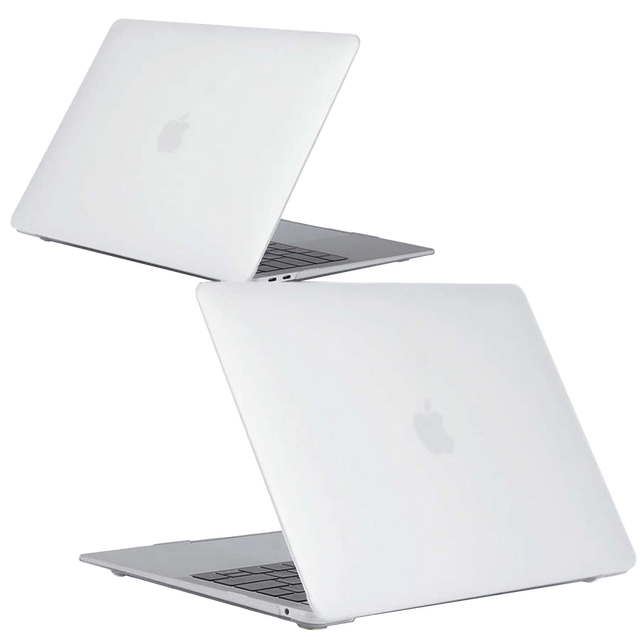 Etui Alogy Hard Case mat do Apple MacBook – Air 13 2021 2020 M1 2019 2018 A2337 A2179 A1932 Biały