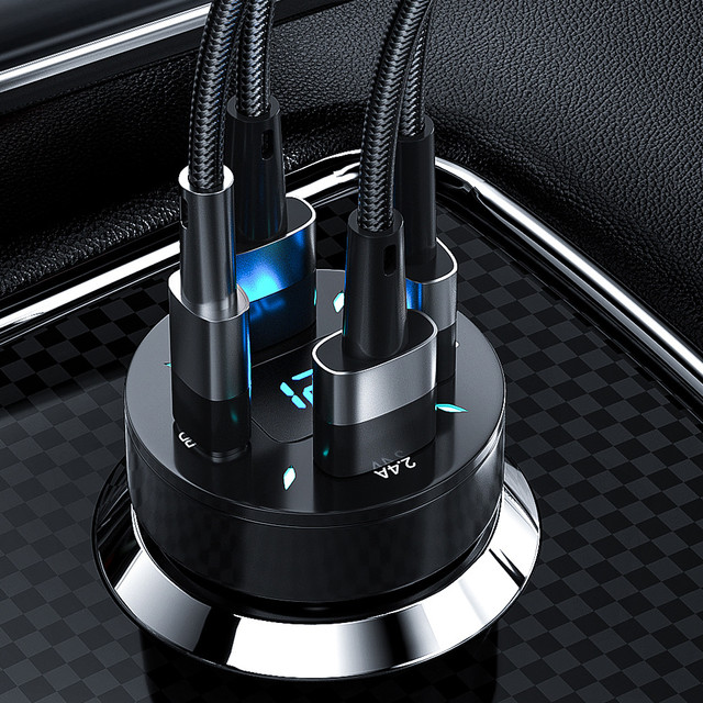 Alogy Car Charger 66W 3x USB 1x USB-C Type C Quick Charge QC 3.0 PD
