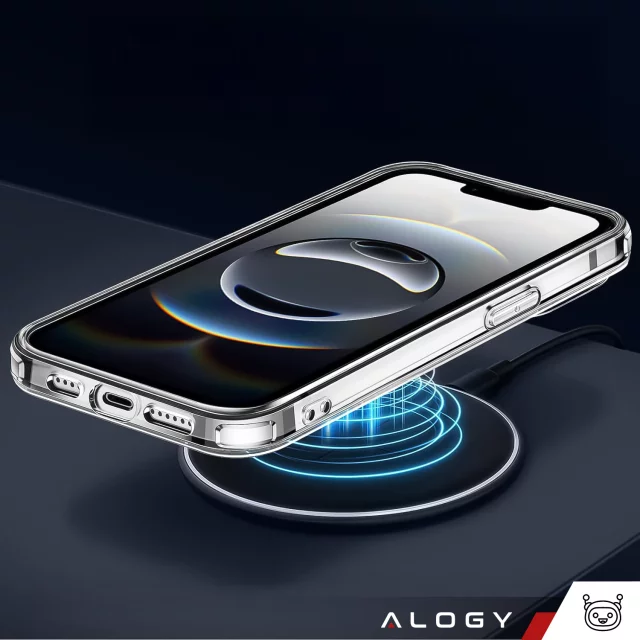 Pouzdro pro Apple iPhone 16 Pro Max Alogy Anti-Shock Hybrid Case pro MagSafe Transparent