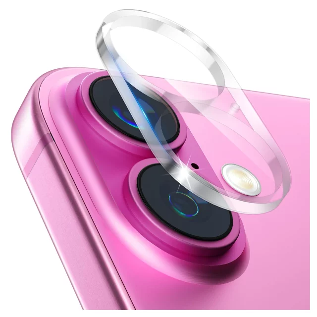 2x Kameralinsenglas für Apple iPhone 16 / 16 Plus Alogy Lens Protector Pro Transparent