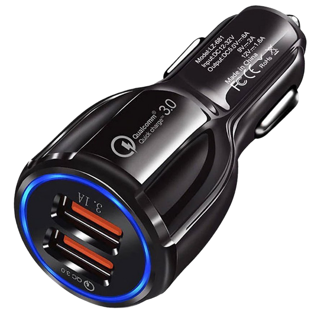 Rychlá nabíječka do auta Alogy 2x USB 3.1A QC 3.0 18W