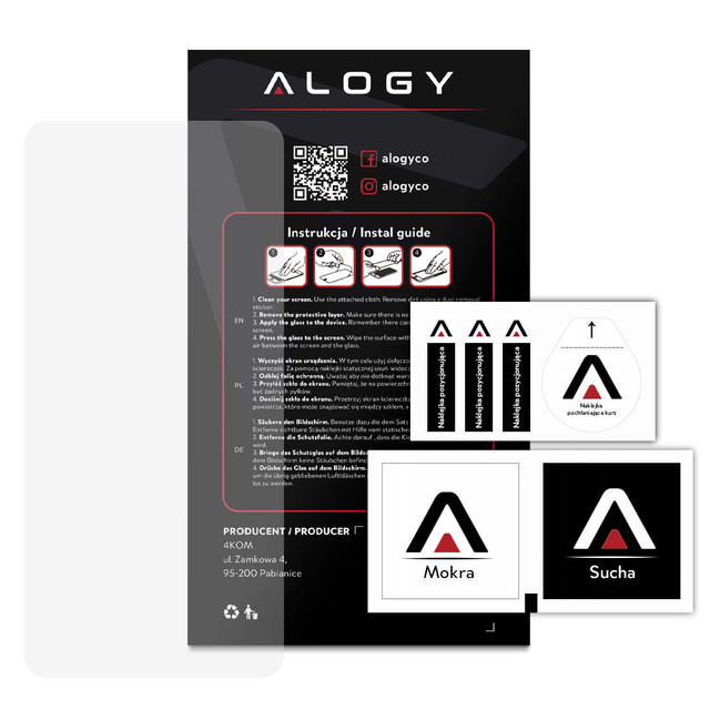 9H Alogy Displayschutz aus gehärtetem Glas für Xiaomi Poco F4 GT / Redmi K50 Gaming