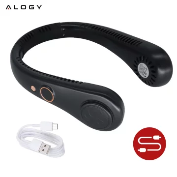 Stolní ventilátor stojící ventilátor malé oběhové čerpadlo s klipem bezdrátové ruční 500mAh USB-C Alogy White