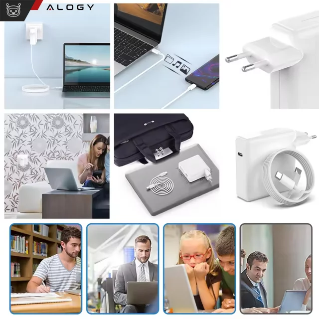 Alogy HUB Splitter Adapter for Laptop Computer USB-C to 3x USB-A 2.0 1x USB-A 3.0 Gray