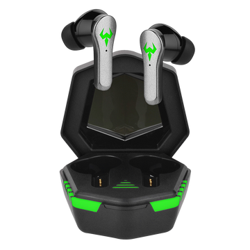 Alogy TWS 9D EarPhones Bluetooth 5.2 Wireless Headphones with Docking Station and Microphone PowerBank for Gamers Black
