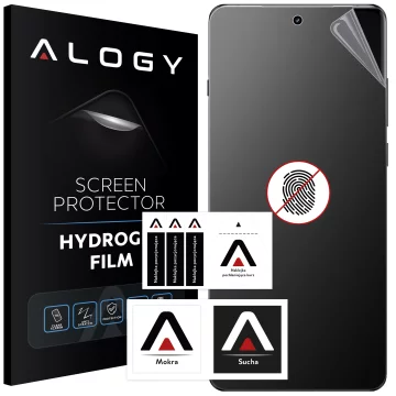 „MATTE“-Folie für OnePlus 12 Hydrogel Alogy HydroSkin Matte Pro™-Bildschirm für „FINGERPRINT FREE“-Hülle