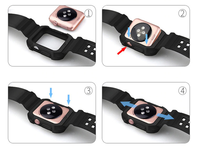 Alogy Schutzhülle mit Armor Case für Apple Watch 4/5/6 / SE 44mm