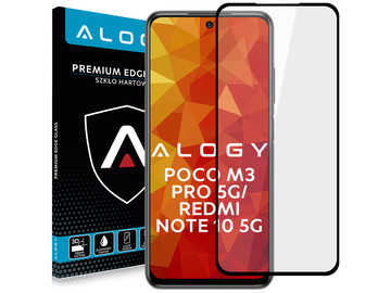 Alogy Full Glue CF Glass for Poco M3 Pro 5G/ Redmi Note 10 5G Black