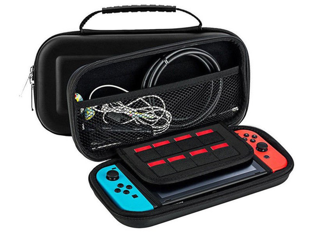 Pouzdro Alogy Tough Pouch z černého skla na Nintendo Switch Case