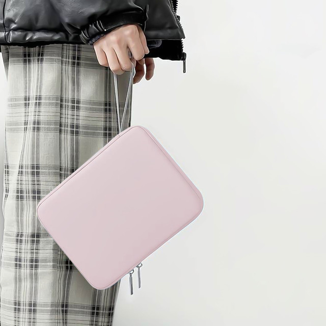 Alogy přenosné pouzdro Pouch Pouzdro na tablet Posuvník do 12,9 palce růžové