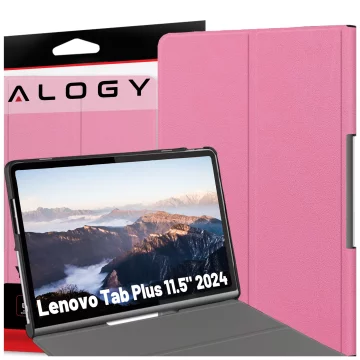 Schutzhülle für Lenovo Tab Plus 11,5" 2024 TB351FU Alogy Book Cover Case Tablethülle Pink