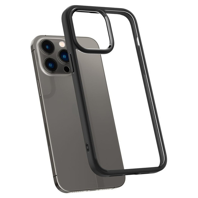 Kryt Spigen Ultra Hybrid pro Apple iPhone 14 Pro Matte Black Glass