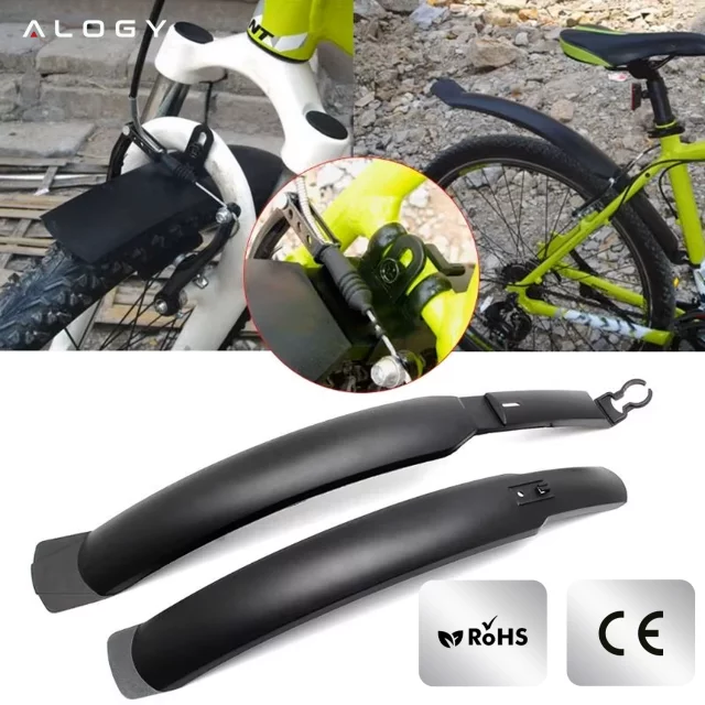 Plattform-Fahrradpedale für MTB-Fahrräder, Aluminium 9/16" Schwarzes Aluminium-Set [2 Stk.]