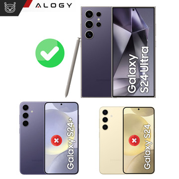 Case for Samsung Galaxy S24 Ultra Magnetic Case Ring Mag Safe Clear Holder Magnet Alogy Black Transparent Qi Charger