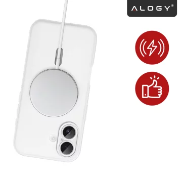 Etui do Apple iPhone 17 – matowa obudowa do MagSafe z ochroną obiektywu, smukłe i odporne na zarysowania, idealne dopasowanie – Alogy Skinny MatteCase™ Białe