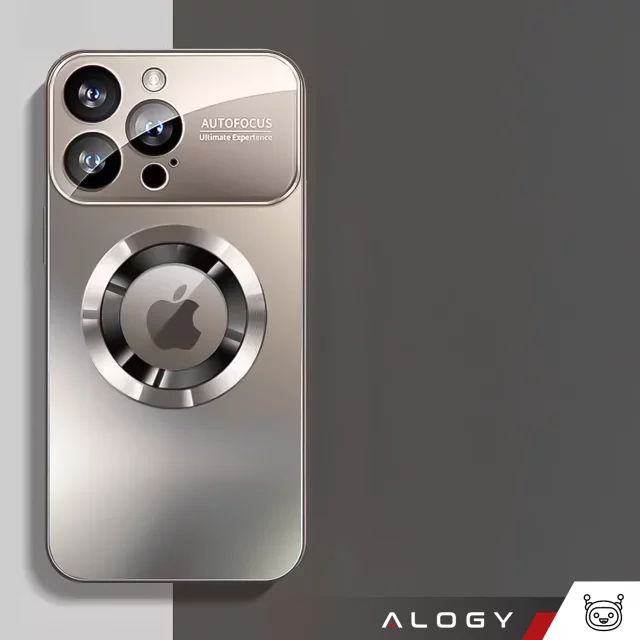 Etui do Apple iPhone 16 Pro Max obudowa Alogy MagSafe LuxeShield™ Case z ochroną obiektywów do MagSafe Titanium