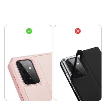 DUX DUCIS Skin X Holster Cover mit Flip Cover für Samsung Galaxy A72 4G rosa
