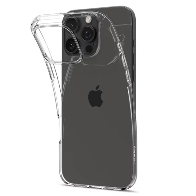 Hülle für iPhone 16 Pro Spigen Liquid Crystal Schutzhülle für das Crystal Clear-Telefon