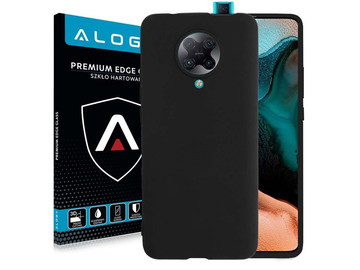 Alogy slim silicone case for Xiaomi Redmi K30 Pro black Glass Alogy Full