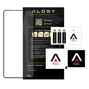 9H Alogy Full Glue sklo pro pouzdro pro Xiaomi Redmi Note 11 / 11s / Poco M4 Pro 4G Black