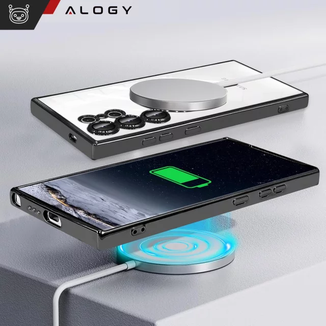 Samsung Galaxy S25 Ultra Alogy LuxeShield™️ Glamour Luxus-Ringhülle mit Kameraabdeckung, Schwarz