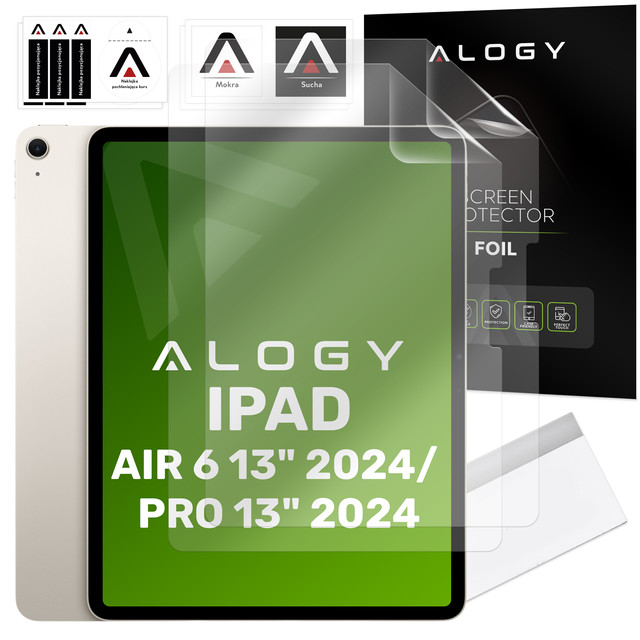 2x Folia matowa Alogy Matte Paper Screen Feel do Apple iPad Air 6 13" 2024 / iPad Pro 13" 2024