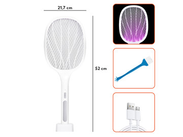 6 LED UV Alogy Insektenvernichter Lampe, Tragbare Insektenfalle, Insekten Weiß