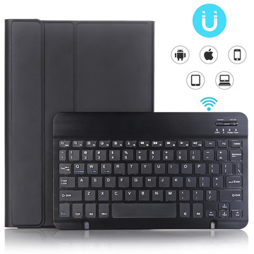 Protective Case with Wireless Keyboard Alogy Keyboard Case with Stylus Holder for Apple iPad 10.9 2022 Black Glass