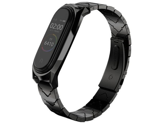 V-Style GT Band Mijobs Armband für Xiaomi Mi Band 3/4 schwarz