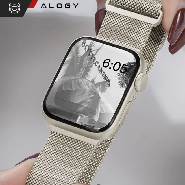 Alogy Steel Strap Apple Watch Bracelet 42/44/45/49mm Stainless Steel Moonlight