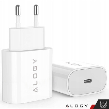 Alogy wall charger fast USB-C Type C PD 20W White