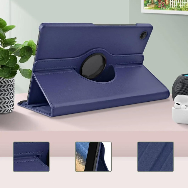 Case for Samsung Galaxy Tab A9 Plus 2023 11" (X210/X215/X216) Swivel Cover Tablet Flip Cover Case Alogy Navy Blue Glass
