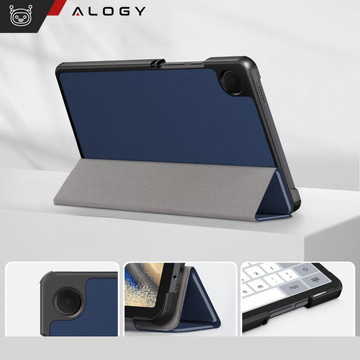 Hülle für Samsung Galaxy Tab A9 2023 8,7" X110 / X115 Tablet Cover Case Alogy Book Cover Marineblaues Glas