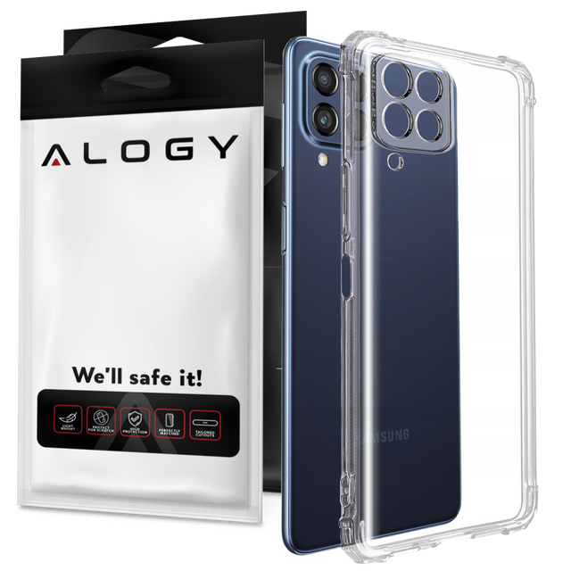 ShockProof Alogy gepanzerte Hülle für Samsung Galaxy M53 5G Klarglas