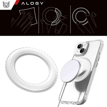 Univerzální magnetická deska Ring Holder pro MagSafe Magnetic Ring White