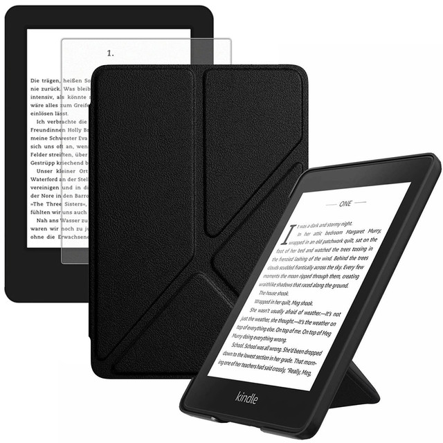 Pouzdro Alogy Origami pro Kindle Paperwhite 4 Black Glass