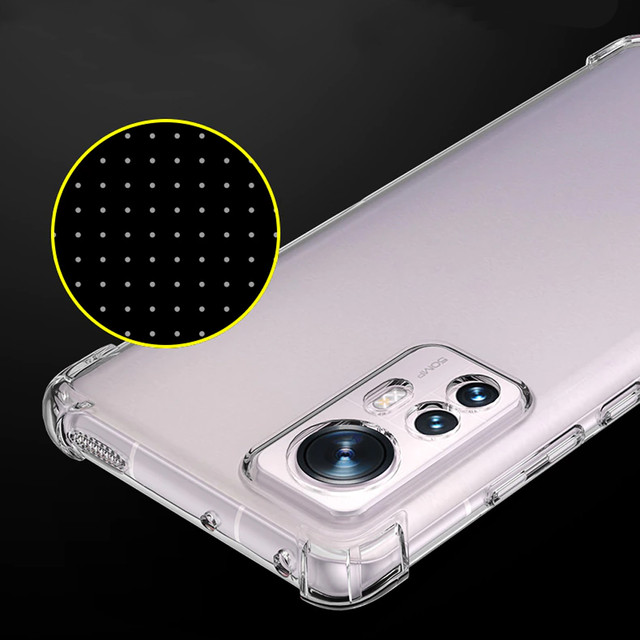 ShockProof Alogy Silicone Armor Case für Xiaomi 12 5G Transparent