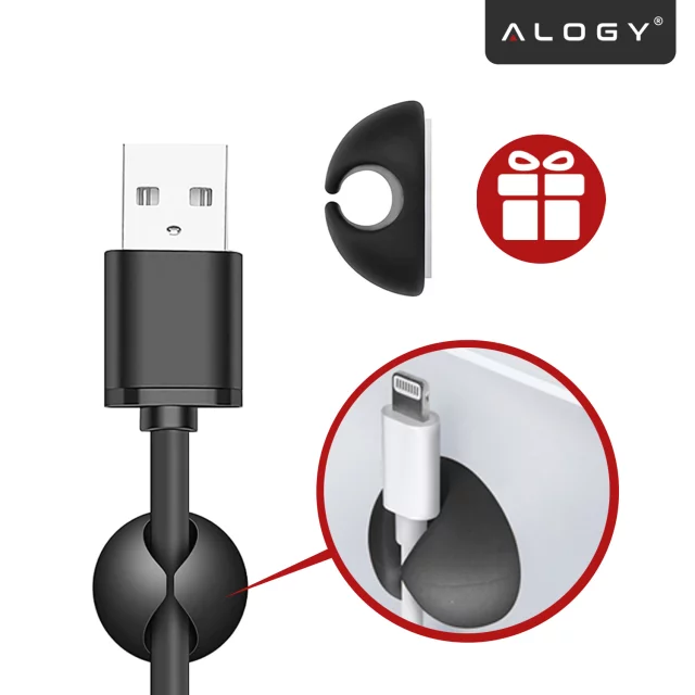 Car phone holder, window, grille, cockpit, dashboard, car, car, for 7" phone Alogy 3in1 Black Organizer