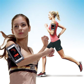 Běžecké pouzdro Alogy WaterProof Sport ArmBand vodotěsné pouzdro na ruku pro telefon 6,7 palce černé