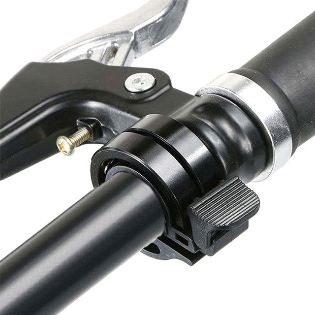 Alogy Metal Bell zvonek na kolo z hliníkové slitiny na řídítka jízdního kola univerzální dvouřadý Black