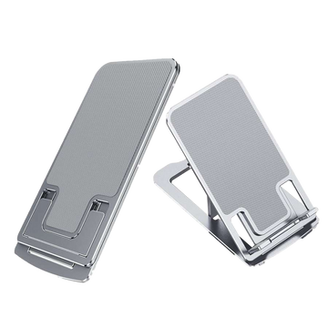 Alogy Adjustable Phone Stand Foldable Desk Stand Silver