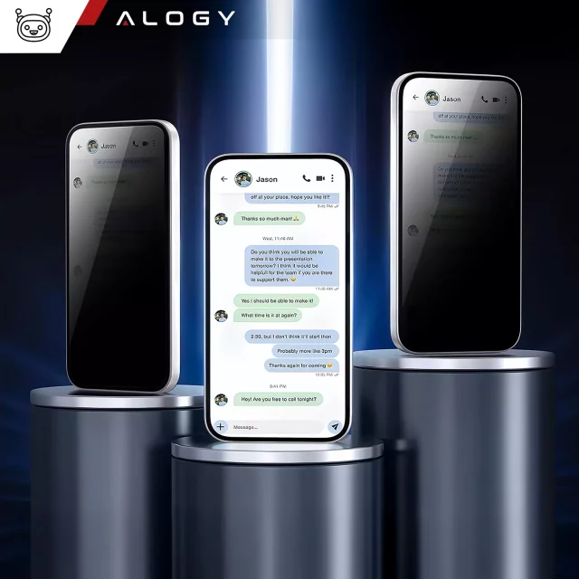 Alogy Privacy Glass gehärtetes Glas für Apple iPhone 16 Pro, matte Displayschutzfolie