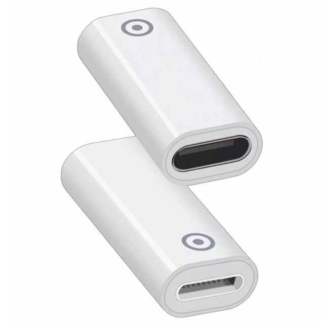 Adapter Alogy Pencil Charger do rysika USB-C Lightning do Apple Pen umożliwiający ładowanie kablem Biały