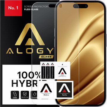 Hybrid Glass for Apple iPhone 14 Pro Max for Alogy Flexi Glass 9H Case Friendly Flat Screen Protector