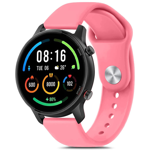 Univerzální řemínek Sport Alogy Strap pro chytré hodinky Pink Sand 20 mm