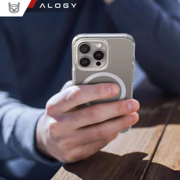Pouzdro pro Apple iPhone 16 Pro Alogy Anti-Shock Hybrid Case pro MagSafe Transparent